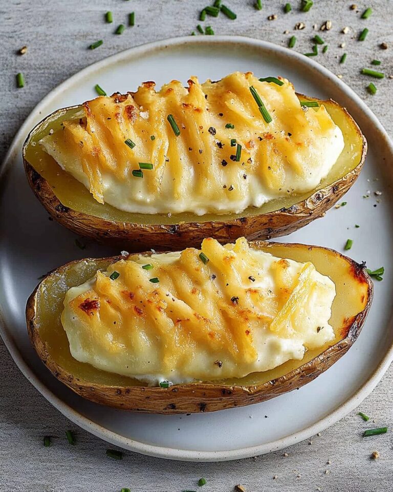Twice-Baked Potatoes with Sour Cream and Chive
