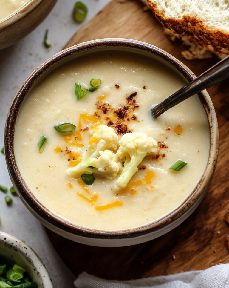 Creamy Roasted Cauliflower Soup