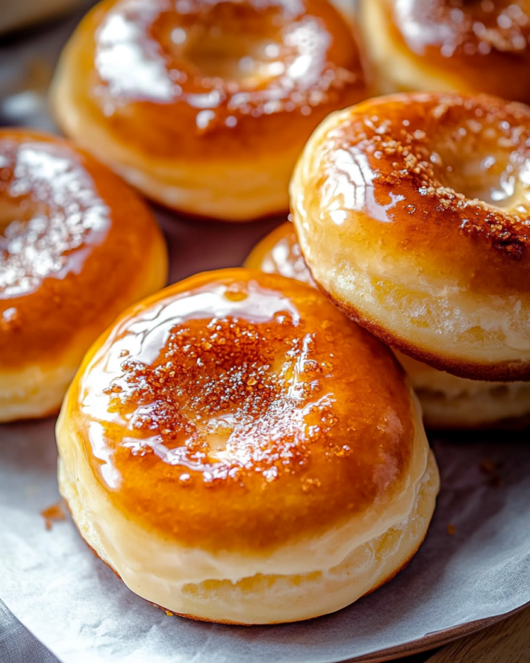 Baked Crème Brûlée Donuts