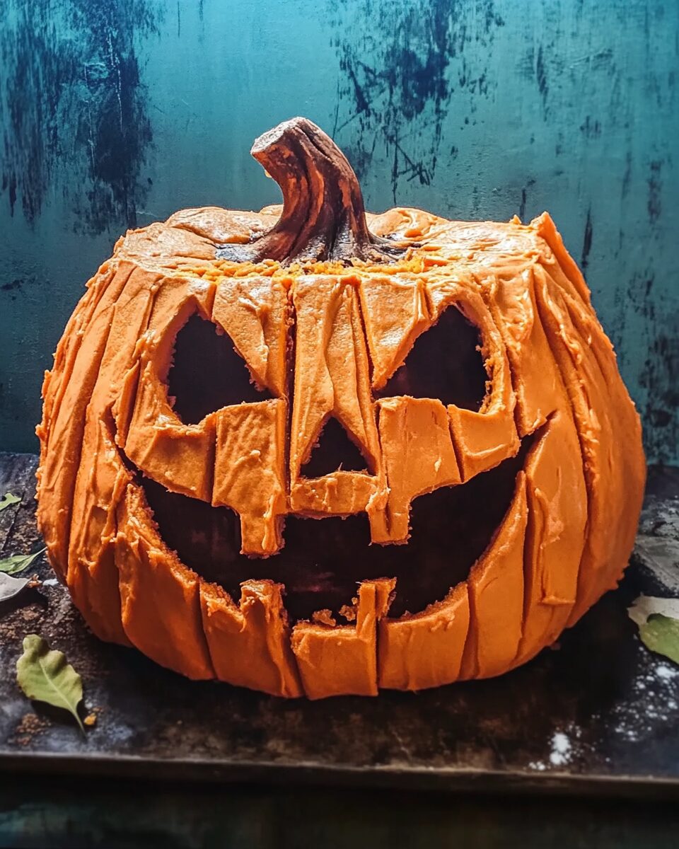 Easy Jack-O'-Lantern Cake