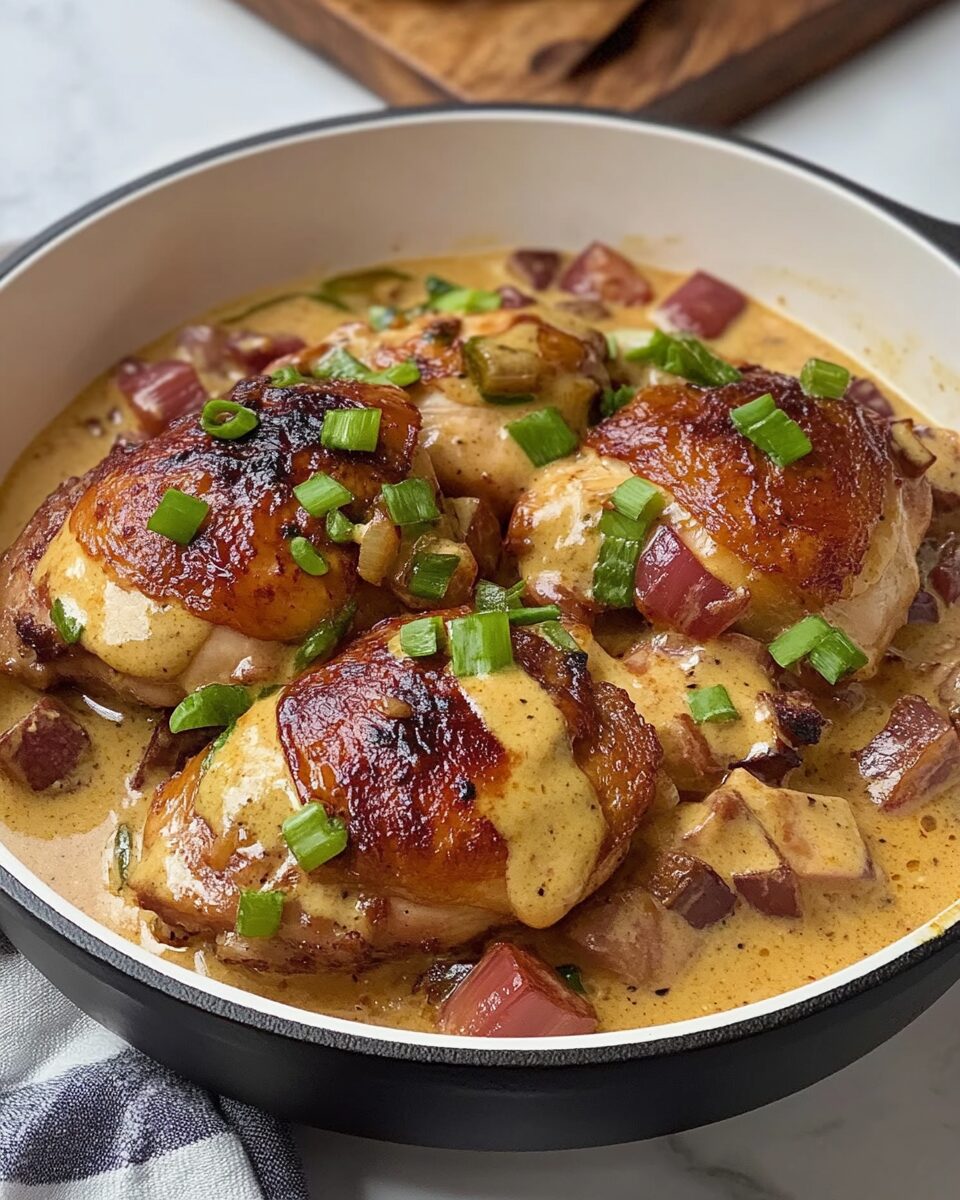 Keto Smothered Chicken Thighs