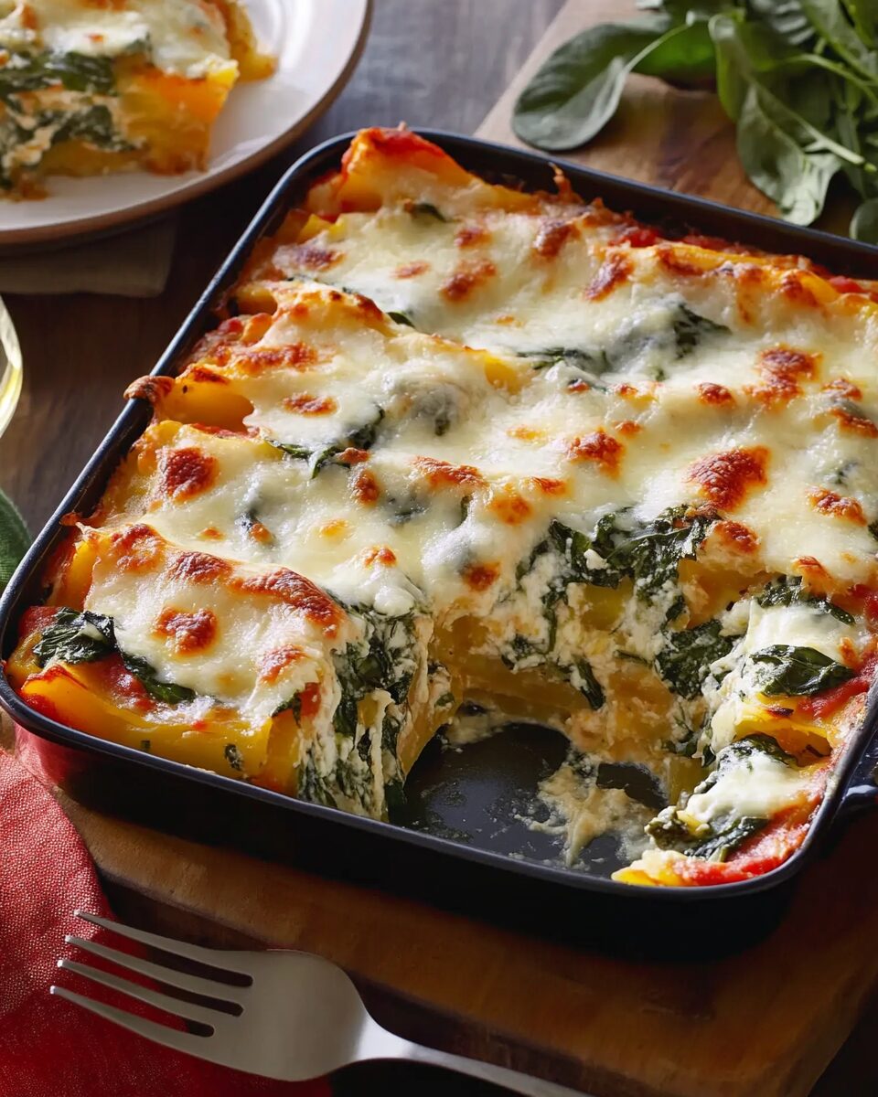 Squash and Spinach Lasagna