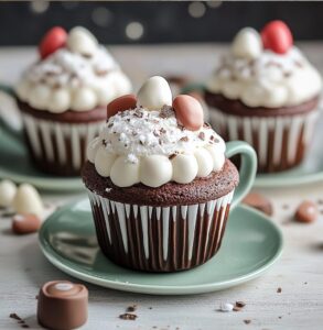 Hot Cocoa Cupcake Mugs