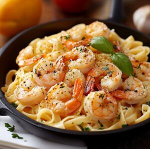 Garlic Butter Shrimp Pasta