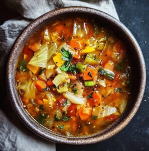 Hearty Veggie-Packed Cabbage Soup