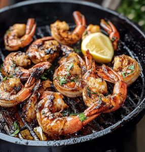 Grilled BBQ Prawns with Smoky Marinade
