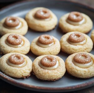 Eggnog Snickerdoodle Thumbprint Cookies