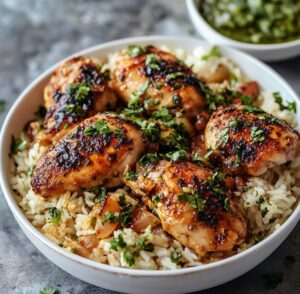 Spicy Baked Chicken and Rice