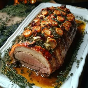 Christmas Stuffed Pork Roast
