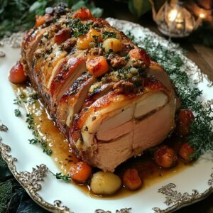 Christmas Stuffed Pork Roast