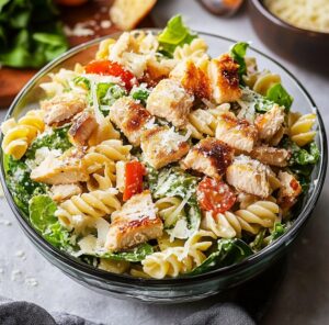 Chicken Caesar Pasta Salad