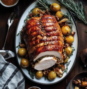 Thanksgiving Stuffed Porchetta-Style Turkey Breast