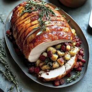 Thanksgiving Stuffed Porchetta-Style Turkey Breast