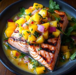 Grilled Salmon with Mango Salsa