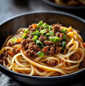 Asian Ground Beef Noodles
