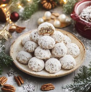 Pecan Snowball Cookies