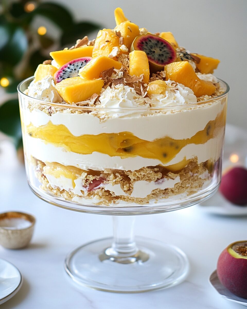 Lemon Mango Passionfruit Trifle