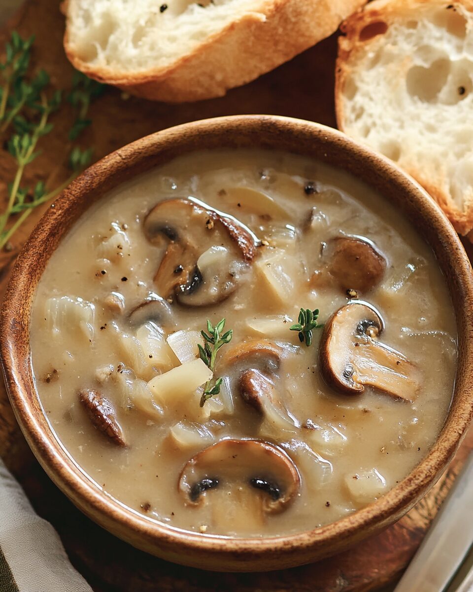 Creamy French Onion and Mushroom Soup