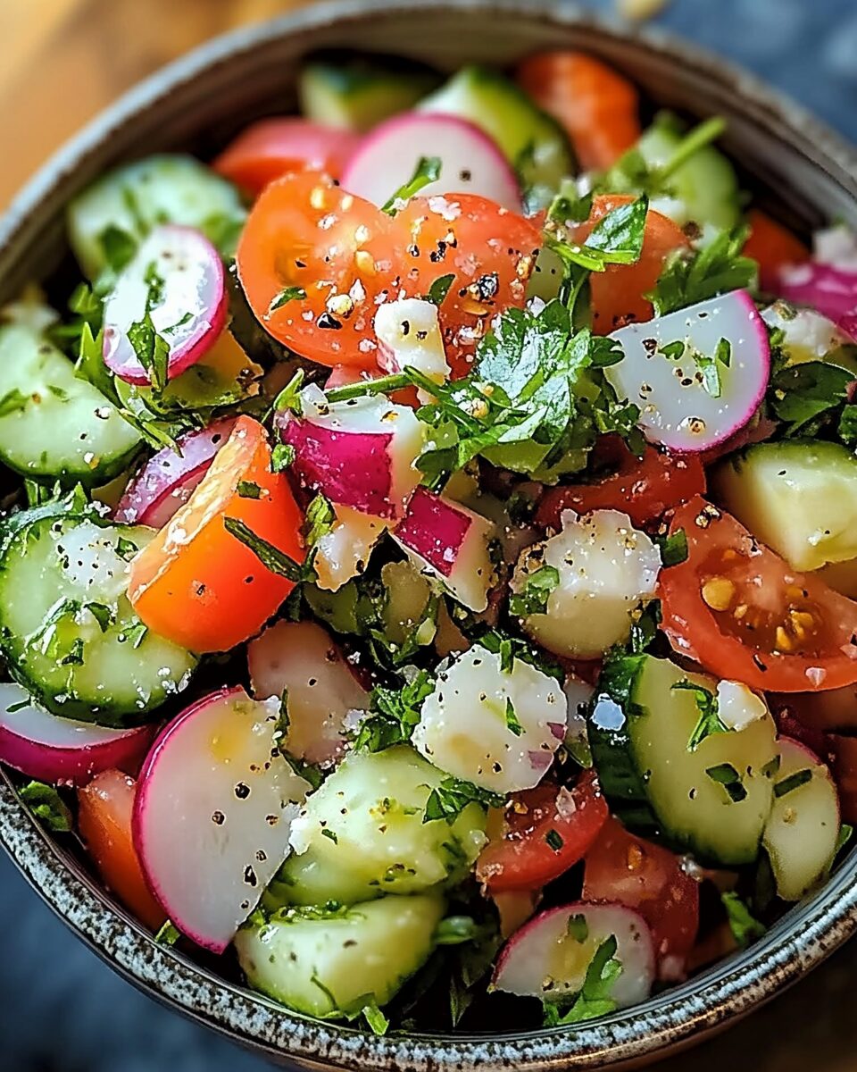 Fresh and Zesty Garden Salad Delight