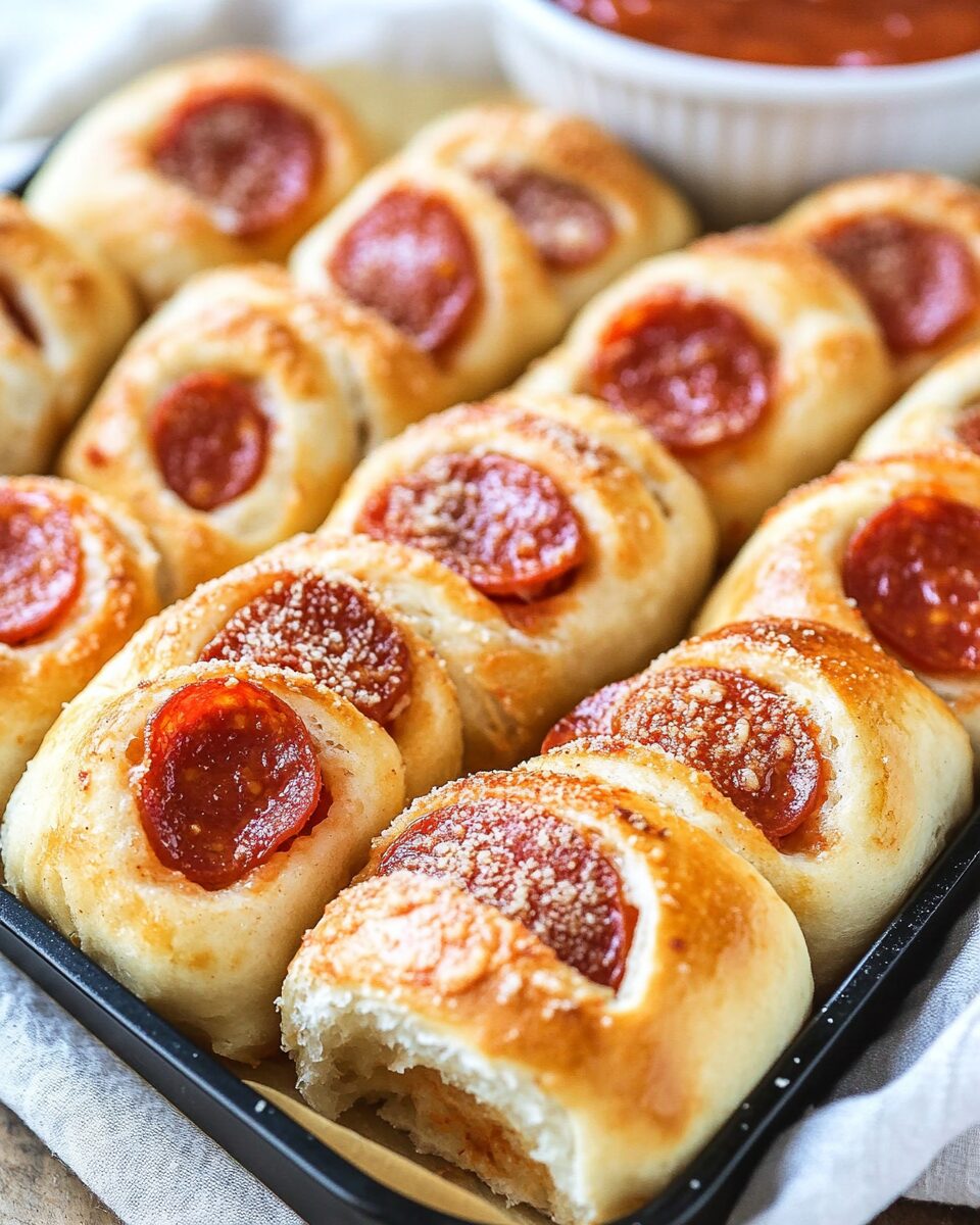 Warm and Cheesy Pepperoni Rolls with Italian Spices