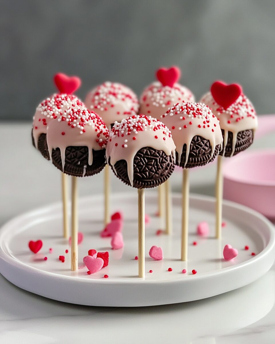Valentine’s Day Oreo Pops