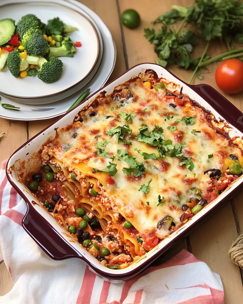Veggie Mexican Lasagna