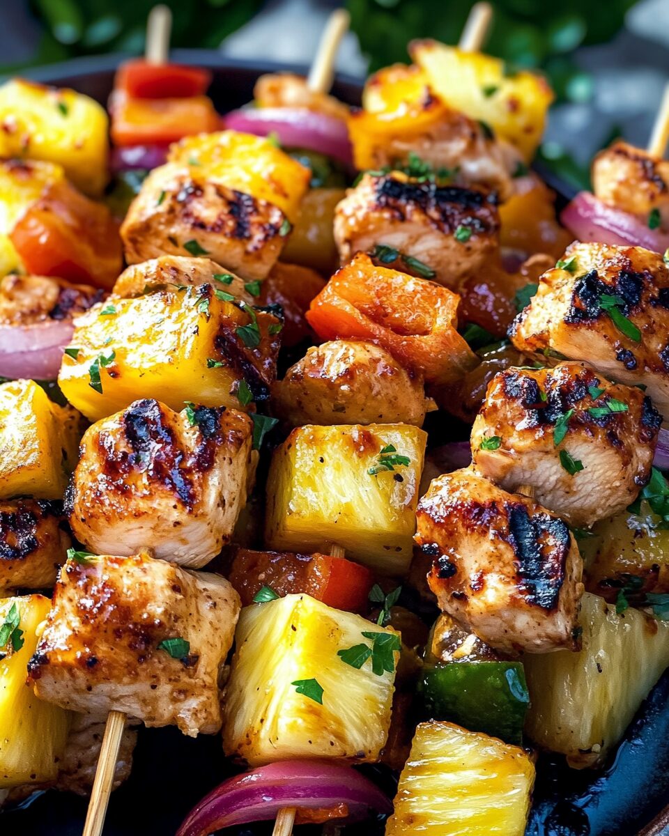 Hawaiian Chicken Kabobs