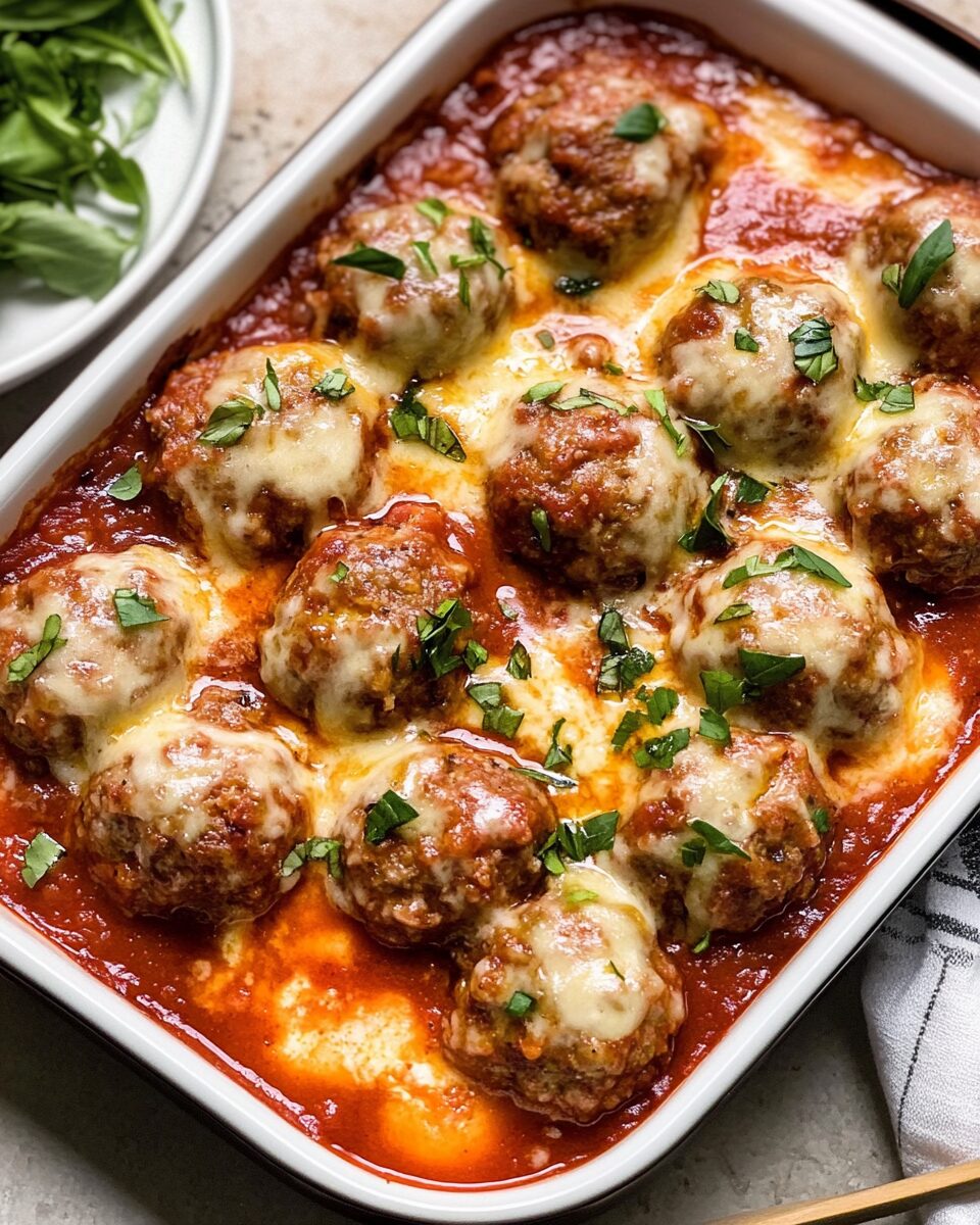 Saucy Baked Pork Meatballs