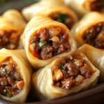 Spicy Beef Dumpling Rolls