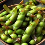 Spicy Garlic Edamame