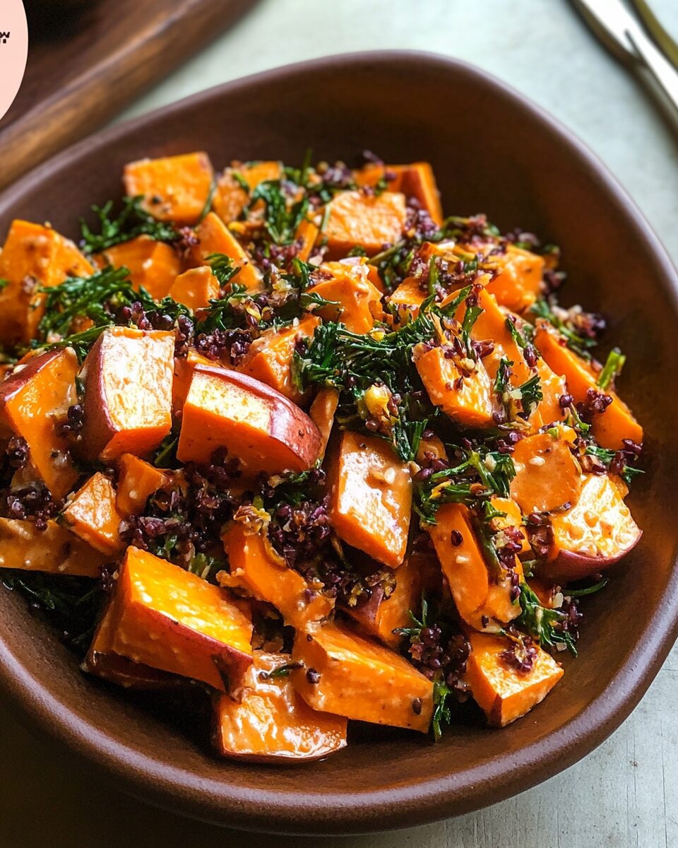 Maple Sweet Potato Salad with Tamarind Dressing