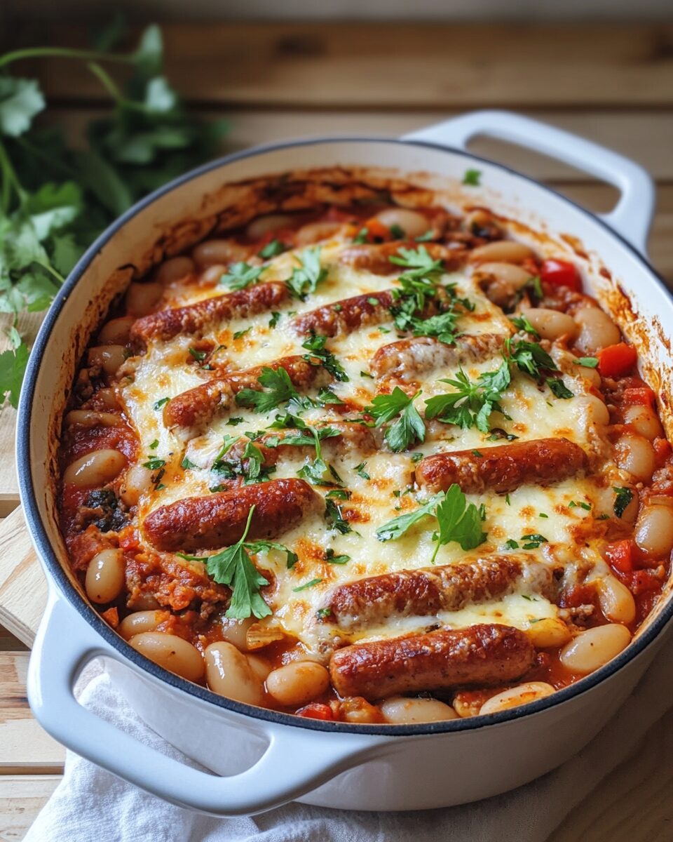 Toulouse Sausage & White Bean Casserole