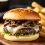 Blackstone Mushroom Swiss Burger