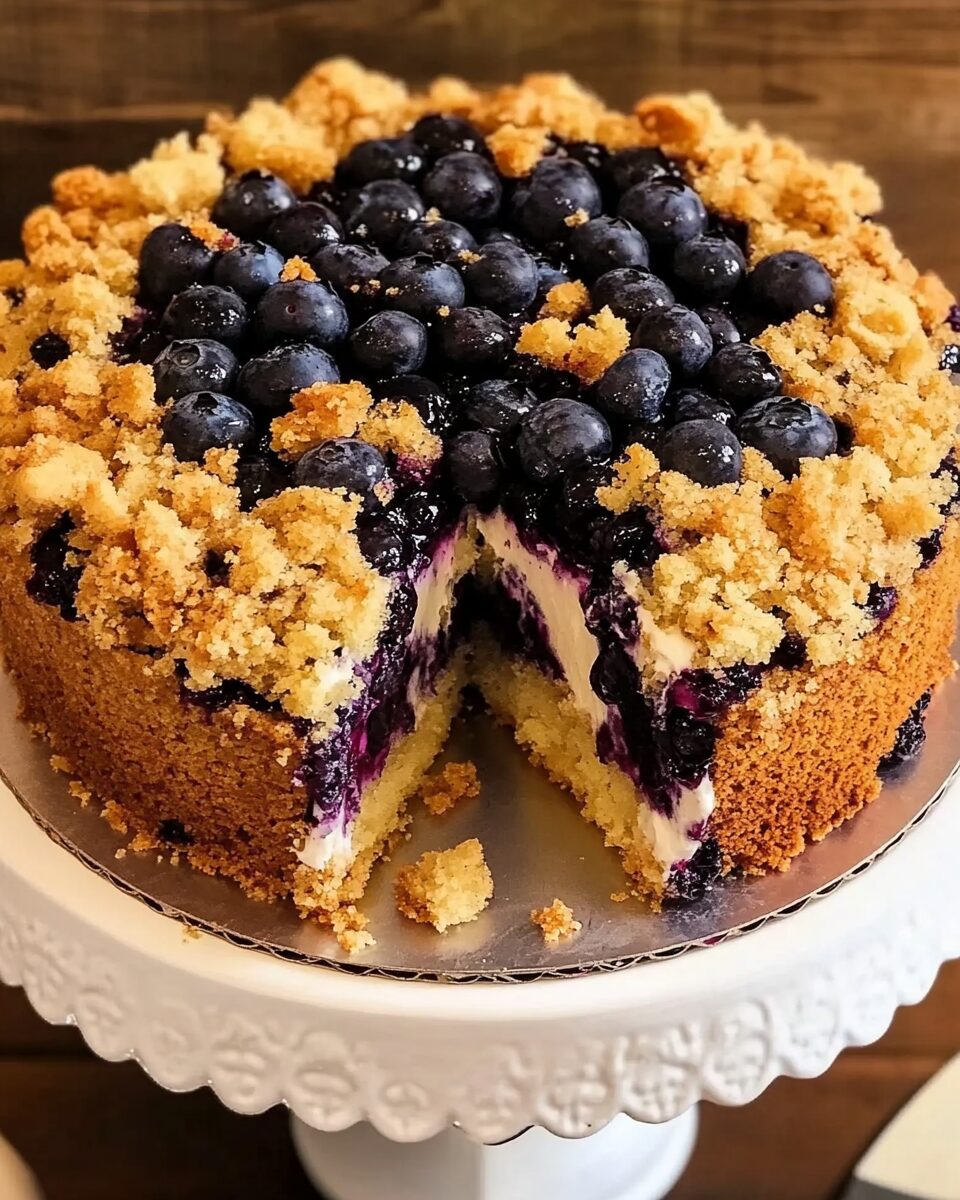 Bursting Blueberry Crumb Cake
