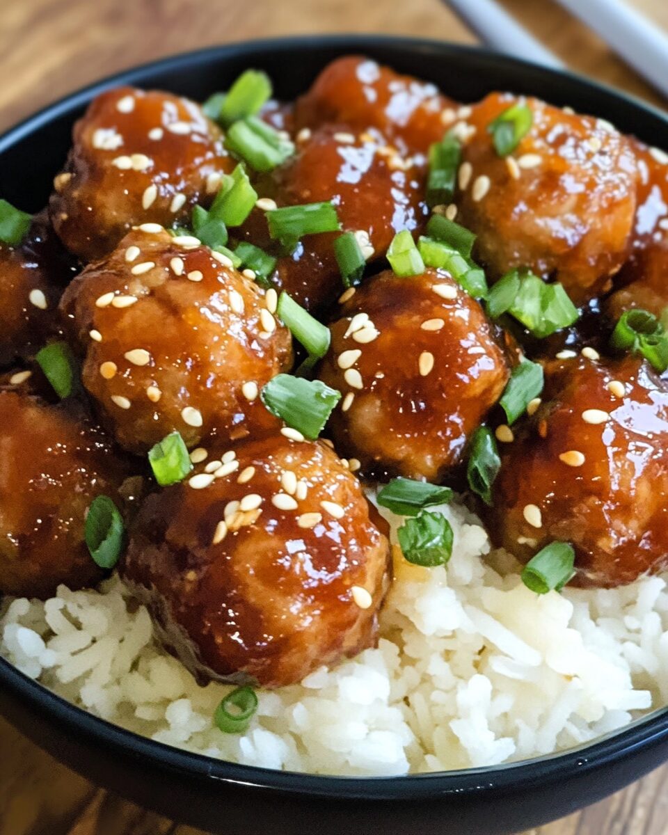 Sticky Asian Glazed Meatballs