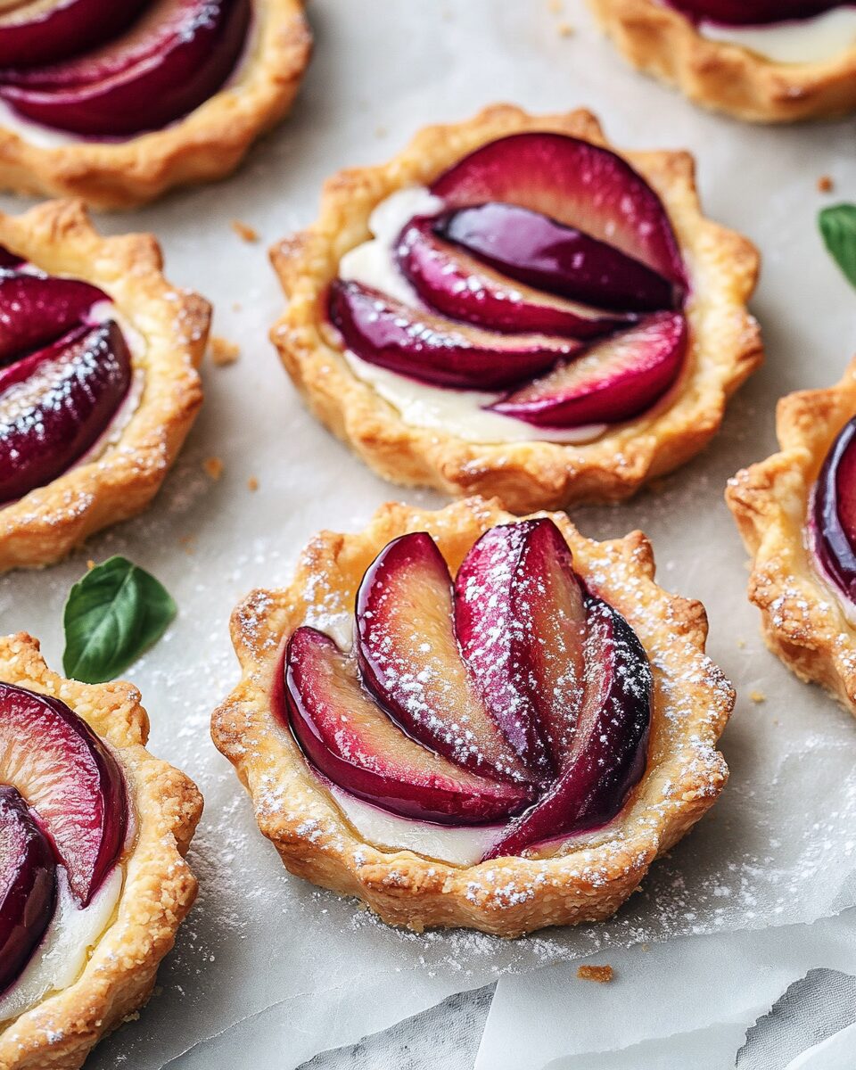 4-Ingredient Plum Tarts