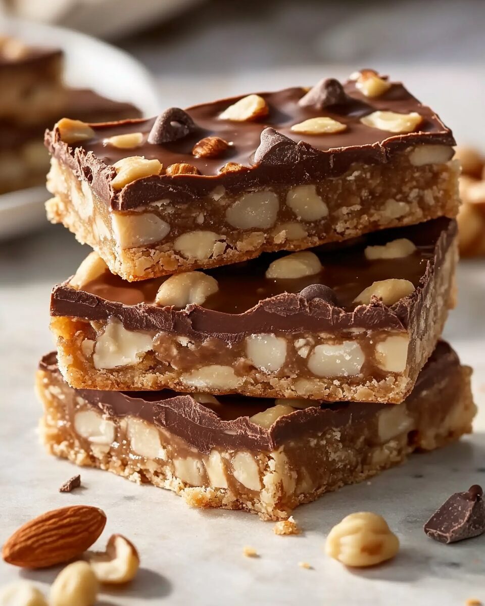 No-Bake Chocolate Nut Bars