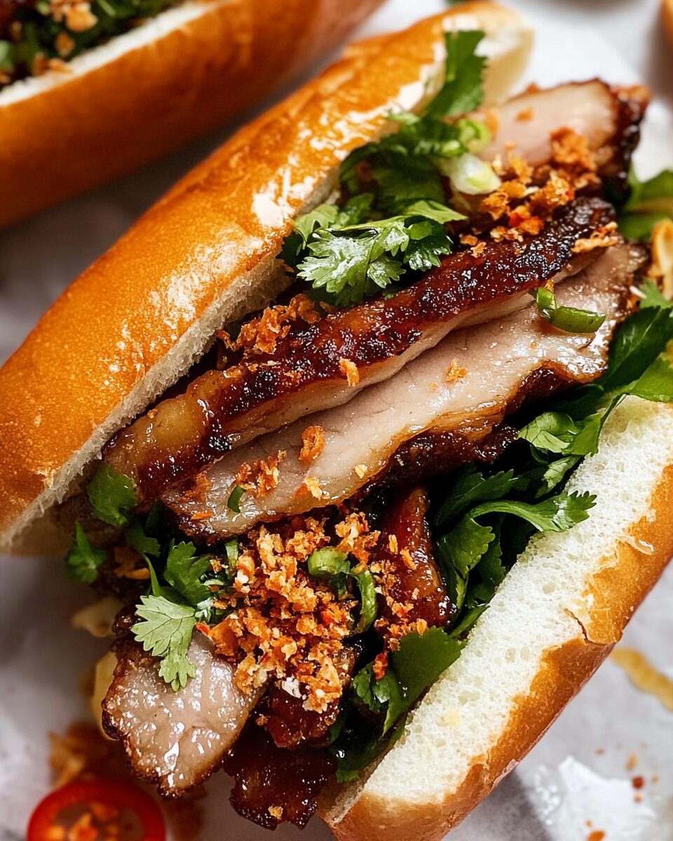 Crispy Pork Belly Banh Mi