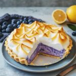 Lemon Pie with Blueberry Meringue