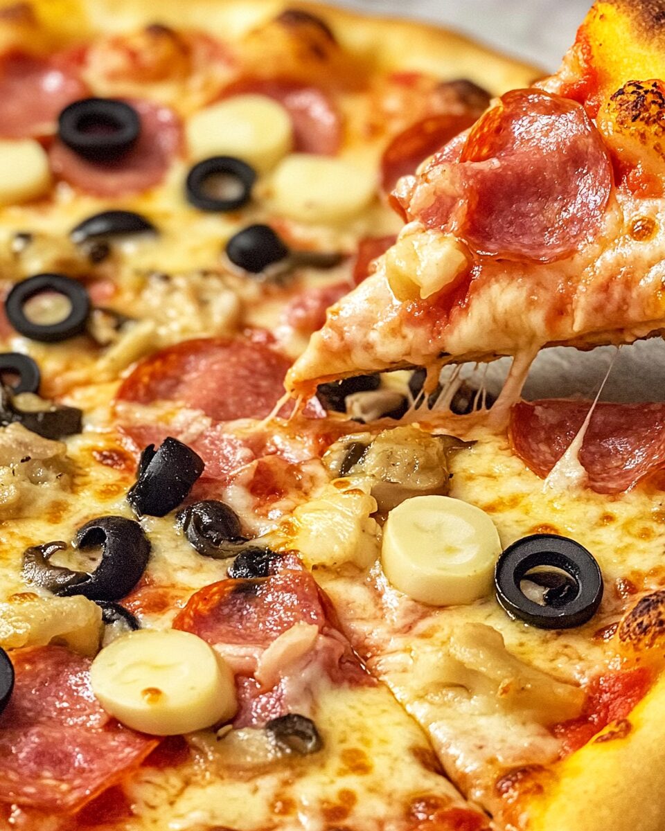 Classic Italian Capricciosa Pizza