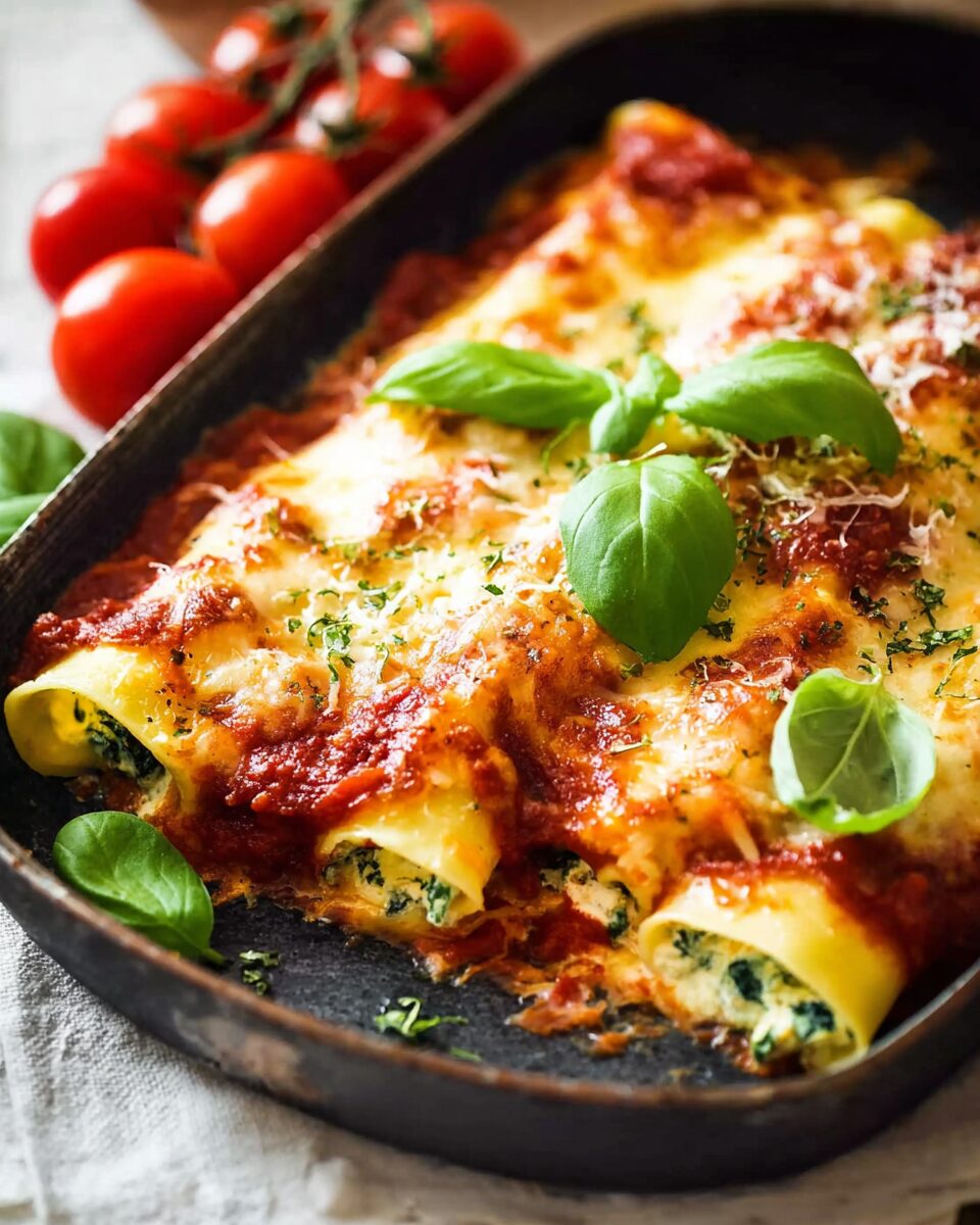 Spinach Ricotta Cannelloni