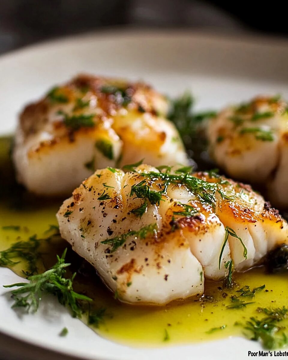 Monkfish with Garlic Butter and Lemon