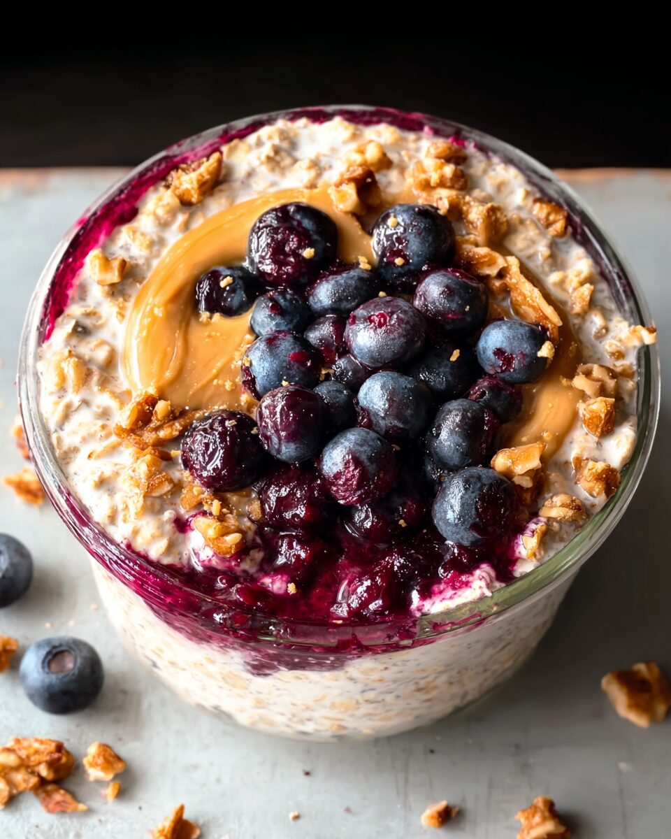 Blueberry Pie Overnight Oats