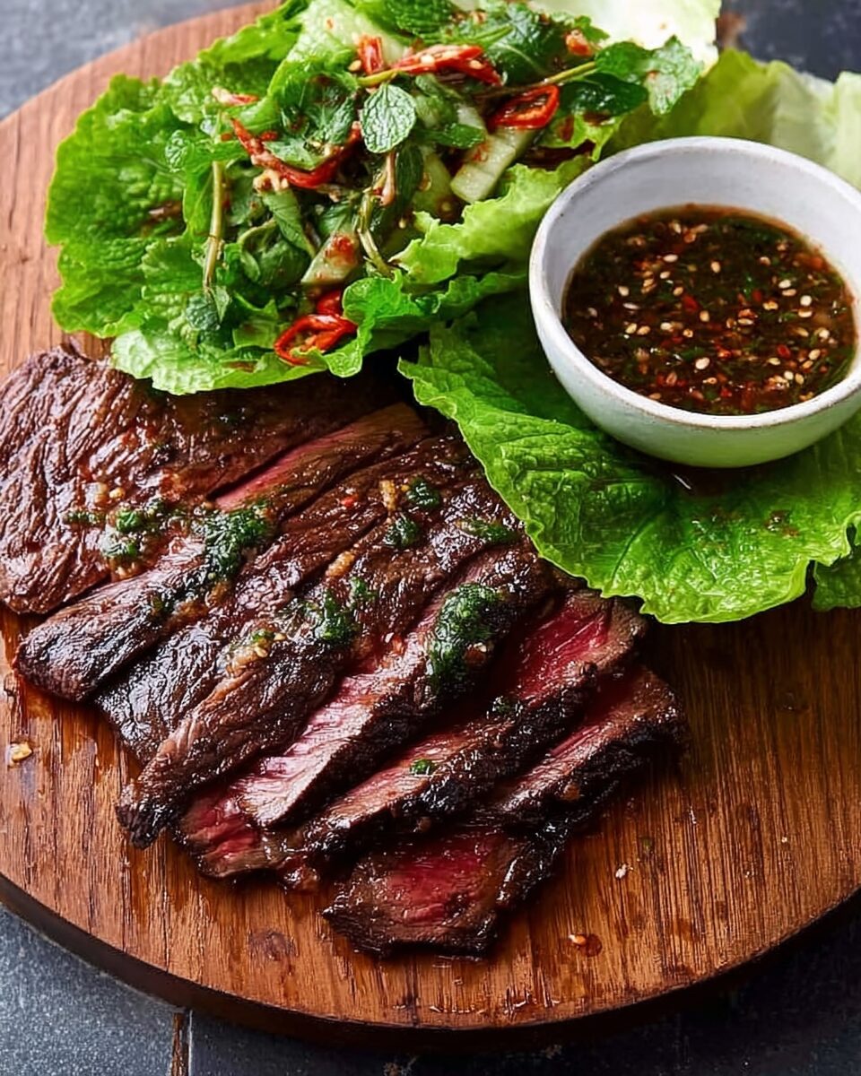 Beef Skirt Steak Ssam Wraps