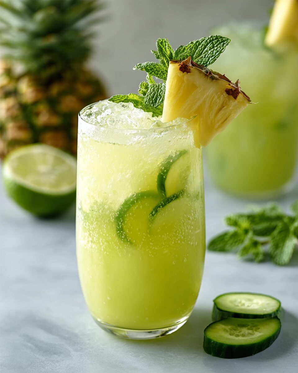 Pineapple Cucumber Agua Fresca