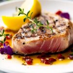 Seared Tuna Steak with Soy-Ginger Glaze