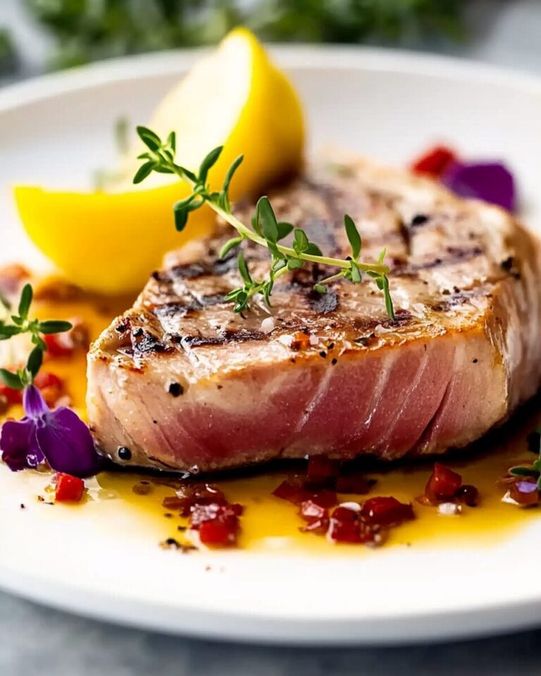 Seared Tuna Steak with Soy-Ginger Glaze