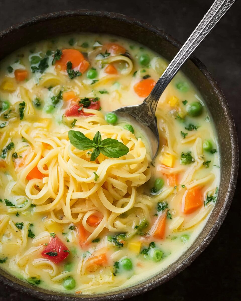 Creamy Vegetable Soup Noodles