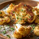 Roasted Parmesan Crusted Cauliflower