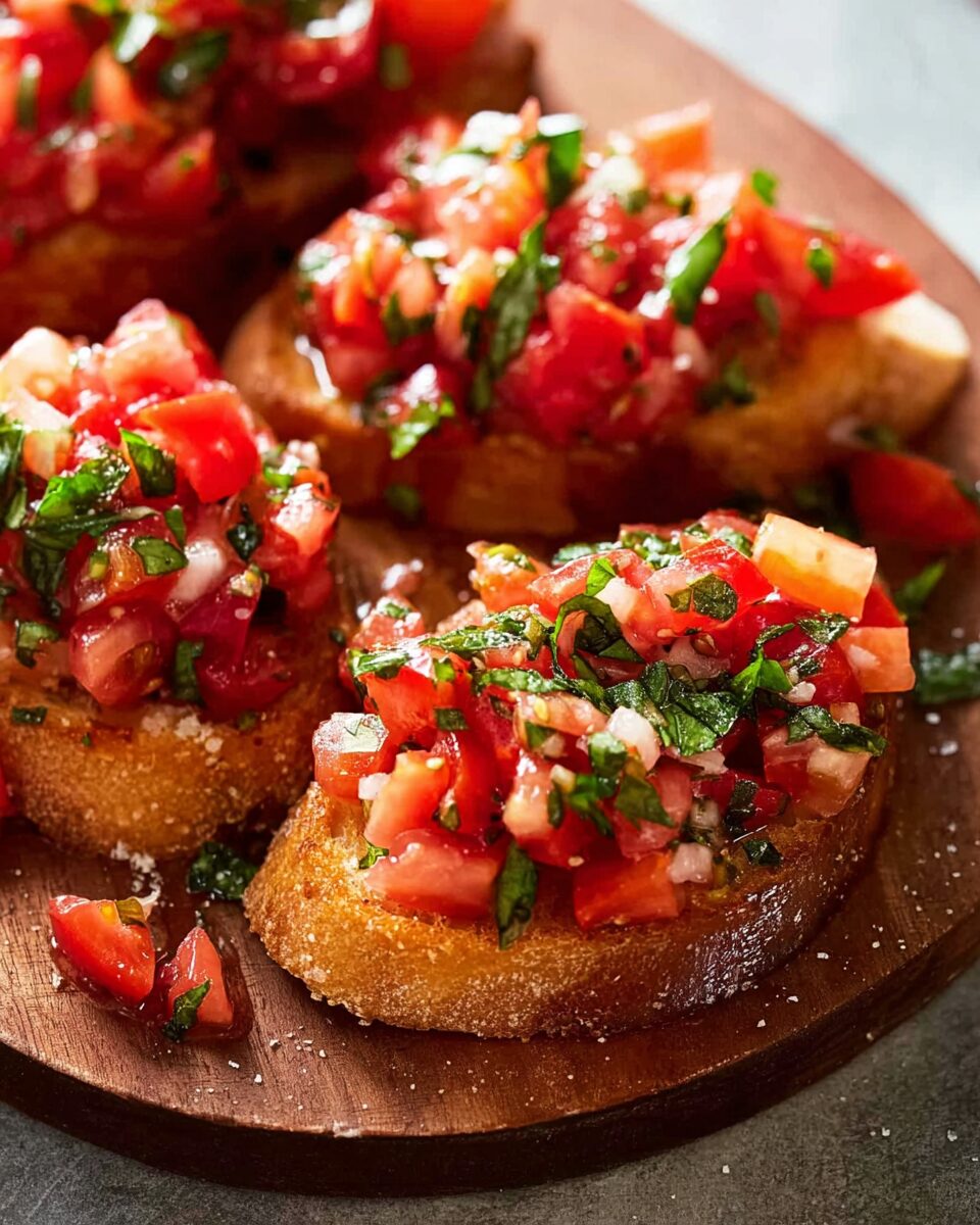 Real Tomato Basil Bruschetta